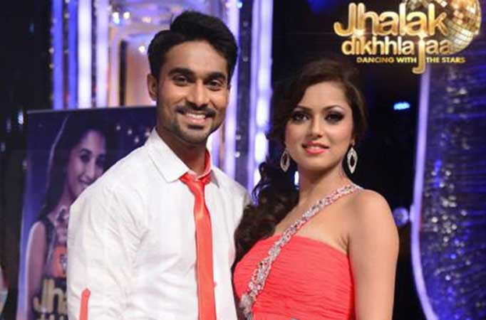 Drashti Dhami and her choreographer Salman Yusuff Khan 