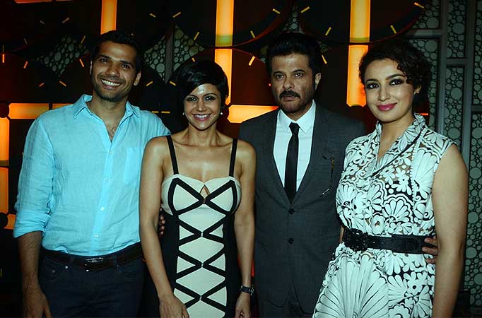 Neil Bhoopalam, Mandira Bedi, Anil Kapoor and Tisca Chopra at the trailer launch of 24