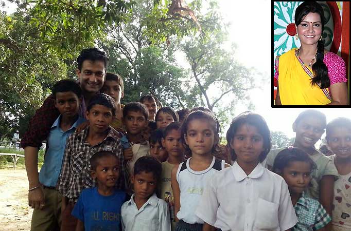 Abbas Khan and Sucheta Khanna in a children