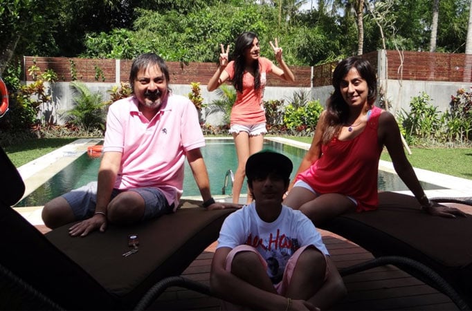 producer Deeya Singh with her family