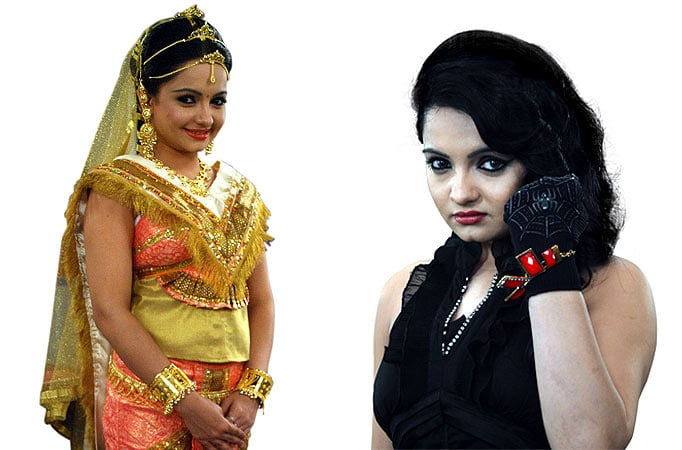 Giaa Maneck as Sita and Jwala in Jeannie aur Juju