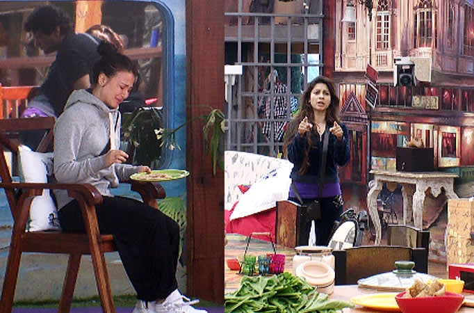 Elli Avaram and Tanisha in Bigg Boss saath 7