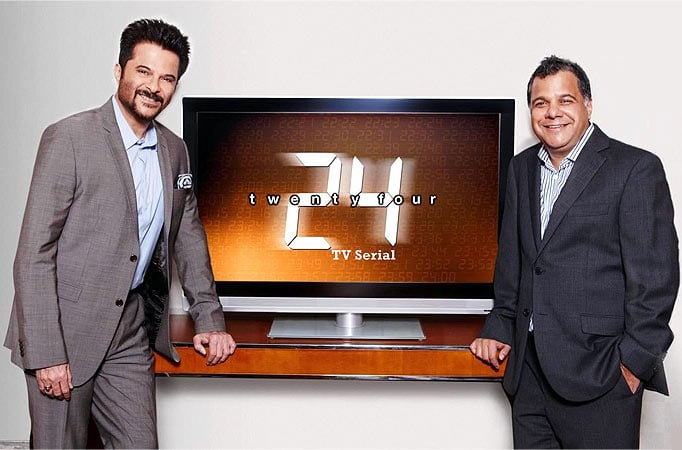 Anil Kapoor and Raj Nayak (CEO, Colors)