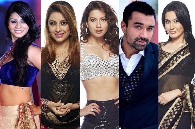 Pratyusha Banerjee, Tanisha Mukherjee, Ajaz Khan, Gauahar Khan and Kamya Punjabi.