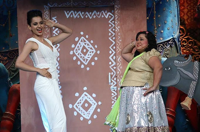 Kangana teaches Bharti how to woo women in Sony TV