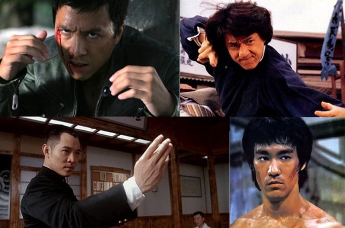 Bruce Lee, Donnie Yen, Jackie Chan, Jet Li, Angela Mao