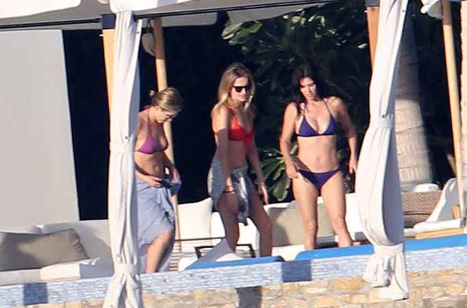 F.R.I.E.N.D.S. stars spotted flaunting bikini bodies