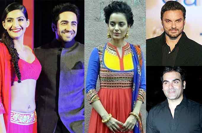 Ayushmann, Sonam and Kangana on Sony TV