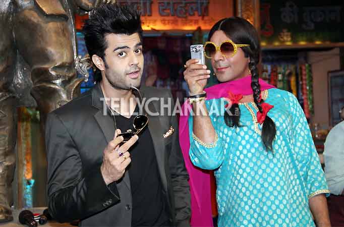 Manish Paul and Sunil Grover