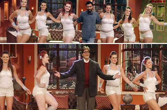 Puneet Pathak choreographs Big B in Comedy Nights With Kapil