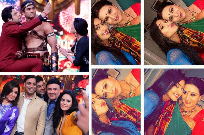 Selfie fever on Sony TV stars