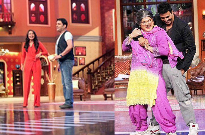 Sonakshi Sinha and Akshay Kumar in Comedy Nights With Kapil