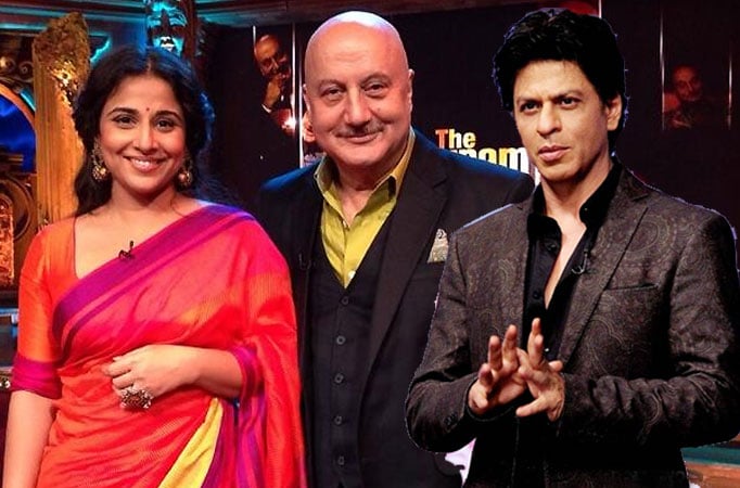 Vidya Balan and Shah Rukh Khan in The Anupam Kher Show-Kucch Bhi Ho Sakta Hai on Colors 