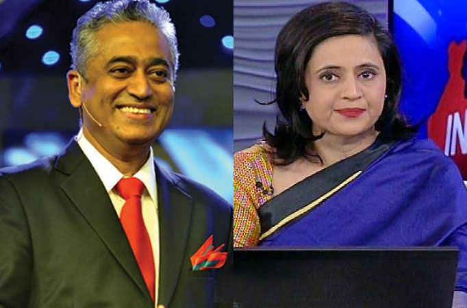 Rajdeep Sardesai and wife Sagarika Ghose