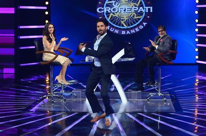 Shahid and Sharddha on KBC