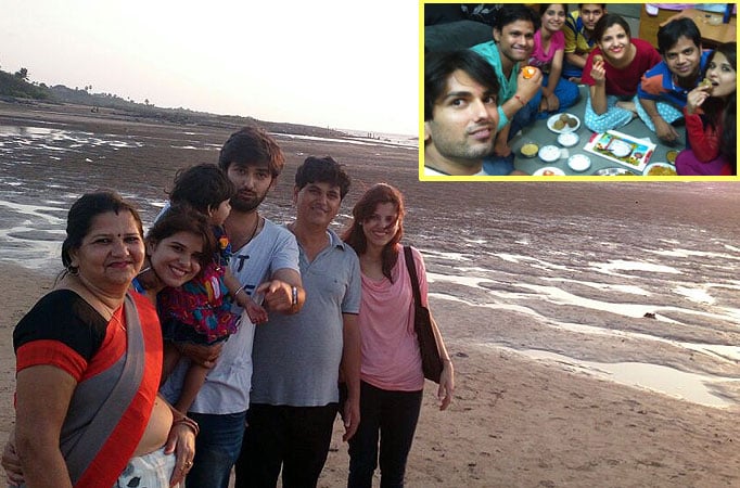 Rahul Sharma having a gala time with his family