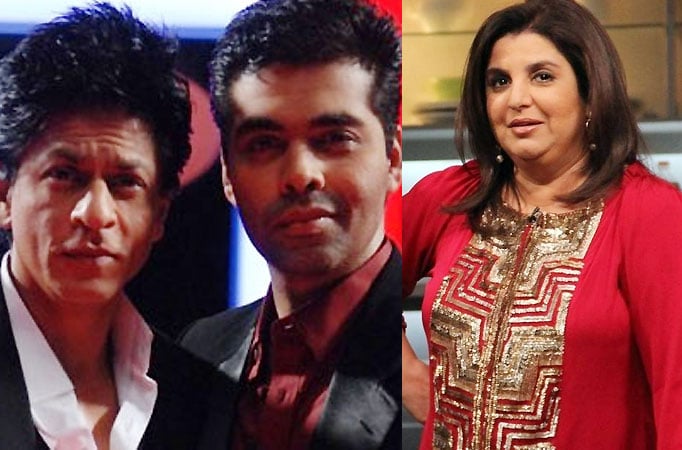 SRK and KJO in Farah Khan