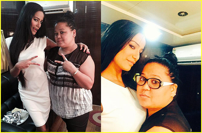 Poonam Pandey and Bharti Singh in Life OK Poonam Pandey and Bharti Singh in Life OK