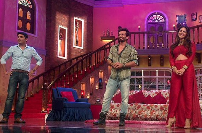 Sunny Leone and Jay Bhanushali in Comedy Nights with Kapil 