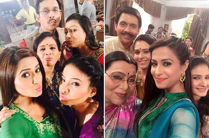 Selfie fever on the sets of Tumhi Ho Bandhu...