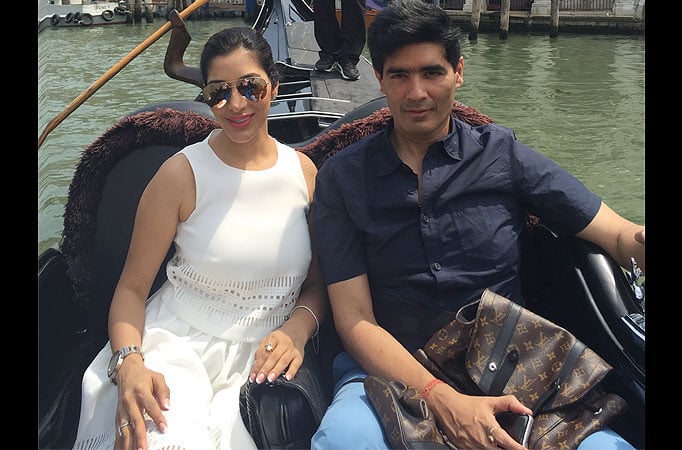 Sophie Choudry and Manish Malhotra