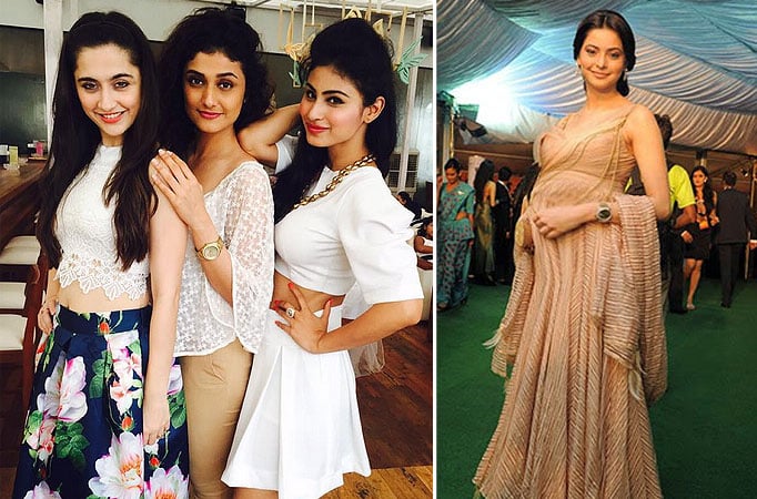 Sanjeeda, Mouni, Ragini attend Aamna Sharif