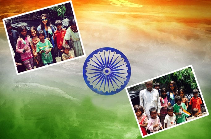 Rachana Parulkar celebrates Independence Day with street kids 