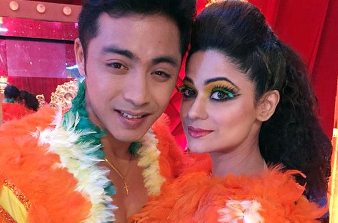 Shamita Shetty with her choreographer