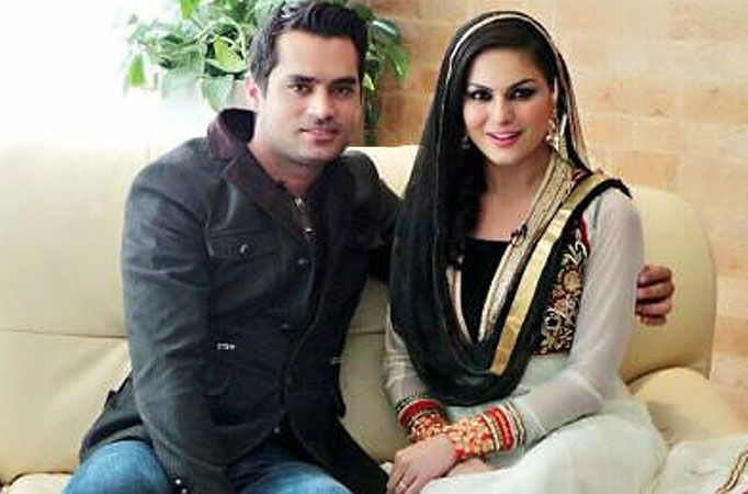 Veena Malik with husband Asad Bashir Khan