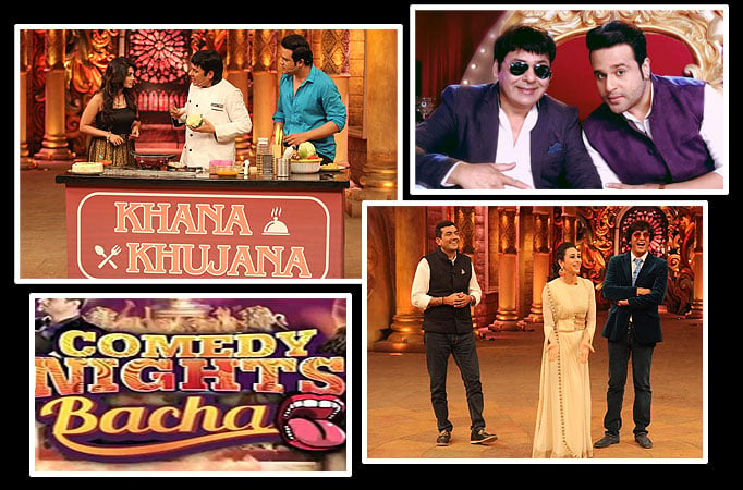 Sanjeev Kapoor, Karisma Kapoor on Comedy Nights Bachao