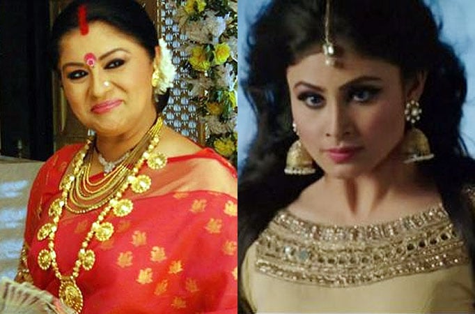 Sudha Chandran and Mouni Roy