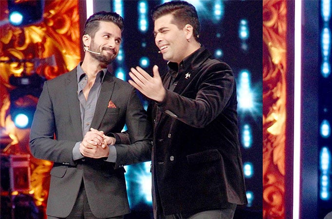 Shahid Kapoor and Karan Johar 