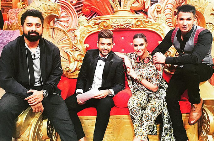 Rannvijay, Karan Kundra, Neha Dhupia and Prince Narula 