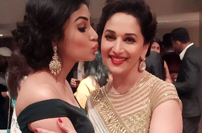 Mouni Roy and Madhuri Dixit