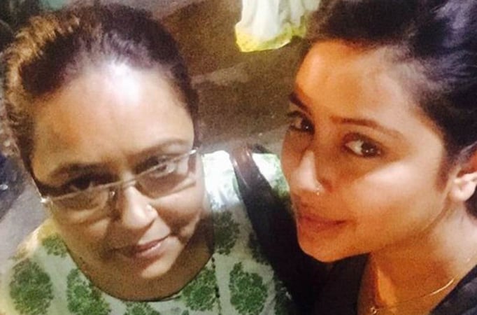 Pratyusha with mom