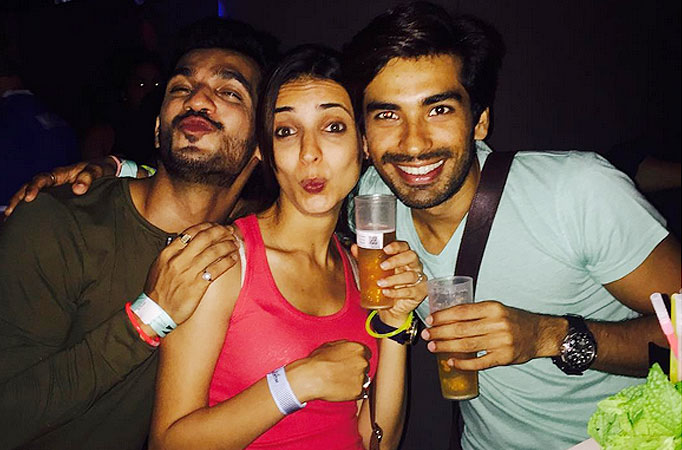 Arjun Bijlani, Mohit Sehgal and Sanaya Irani 