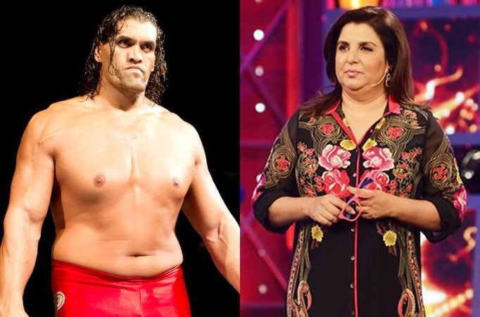 Khali and Farah Khan in Comedy Nights Bachao 