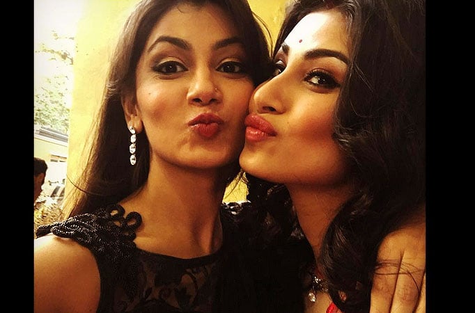 Sriti Jha and Mouni Roy