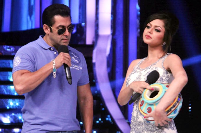 Salman Khan and Drashti Dhami