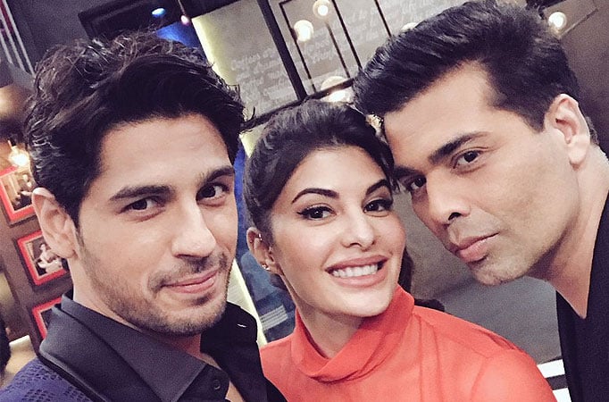 Sidharth and Jacqueline set fire to the 'Koffee couch'!