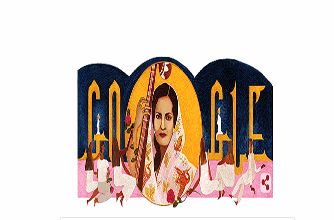 Begum Akhtar Google Doodle