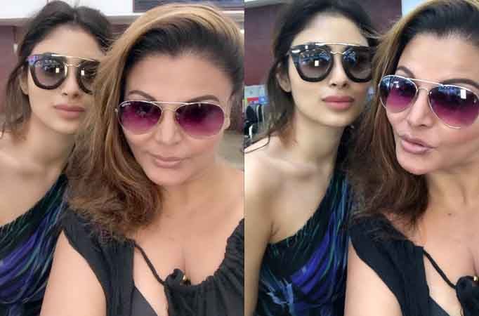 Mouni Roy and  Rakhi Sawant