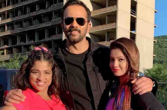 Adaa Khan shares photos with host Rohit Shetty and co-contestants from Khatron Ke Khiladi sets Khatron Ke Khiladi