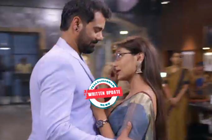 Kumkum Bhagya: Pragya tries to walk past Abhi, but he holds her hand 