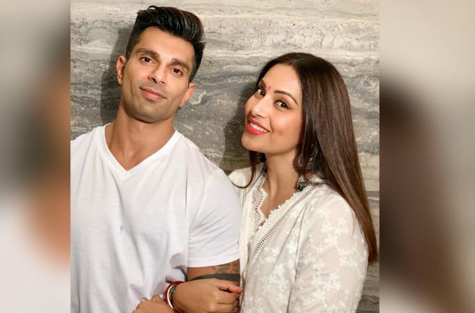 Bipasha Basu and Karan Singh Grover celebrate Karwa Chauth; the actress looks beautiful in white 