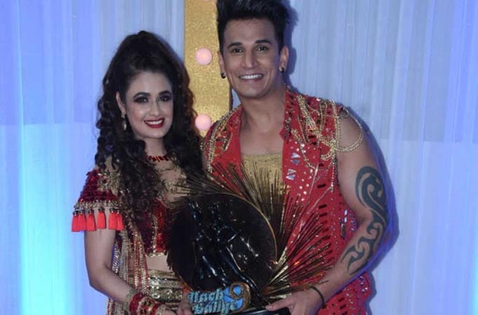 Nach Baliye 9:  Prince Narula and Yuvika Chaudhary celebrate their win 