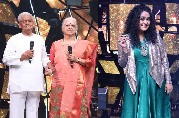 Pyarelal Ji’s interest in Jannabi’s instrument Kazo on the stage of Indian Idol Season 11