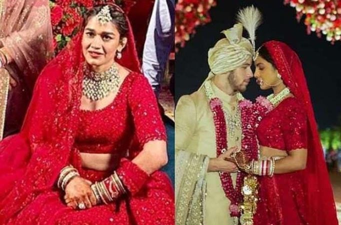 Nach Baliye 9 contestant Babita Phogat follows Priyanka Chopra's footsteps, opts for a similar wedding attire 