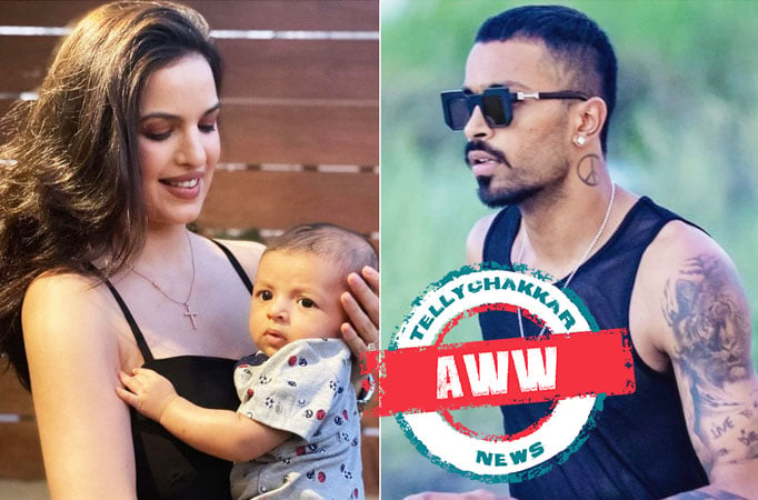 Natasa Stankovic and Agastya miss Hardik Pandya