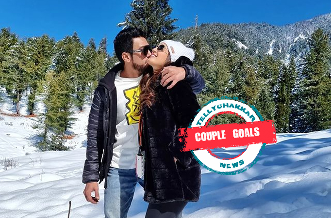 Couple Goals! Shiny Doshi and Lavesh Khairajani celebrates their Valentines Day in the snowy paradise 